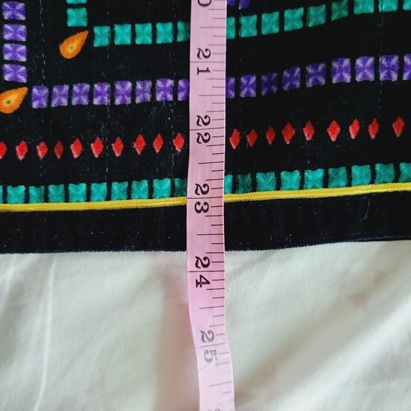 Vintage Saxton Hall Velvet Ethnic Print Jacket - Picture 10 of 10